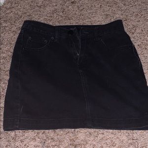 Black jean skirt forever 21